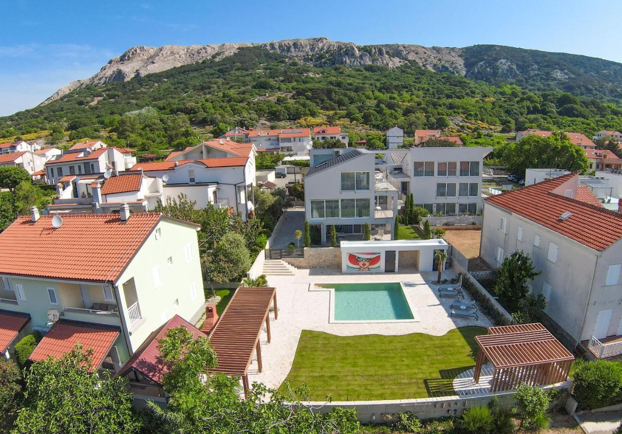 Apartment Baska Mit Poolarea - Krk, Kroatien Exterior foto