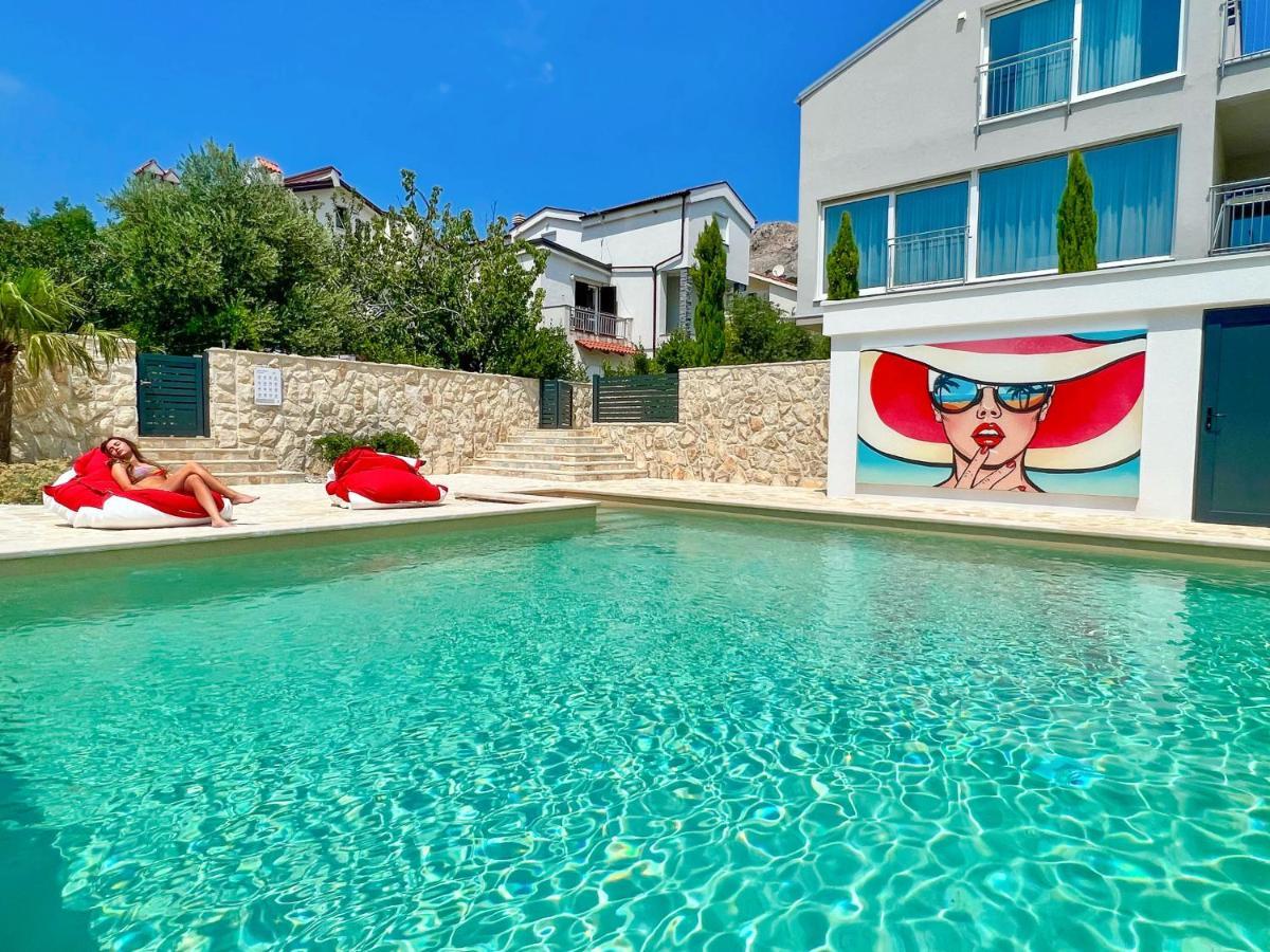 Apartment Baska Mit Poolarea - Krk, Kroatien Exterior foto